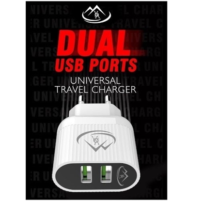 Picture of A202 - Dual USB Wall Charger – White