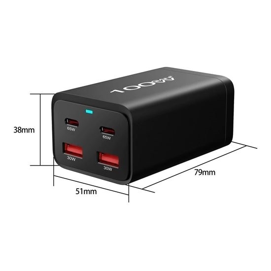 Picture of Charger 100 W  - 4 Ports (2 USB - 2 Type C)