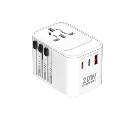 Picture of PD20W+QC3.0  Universal Adapter  All-in-one Adapter