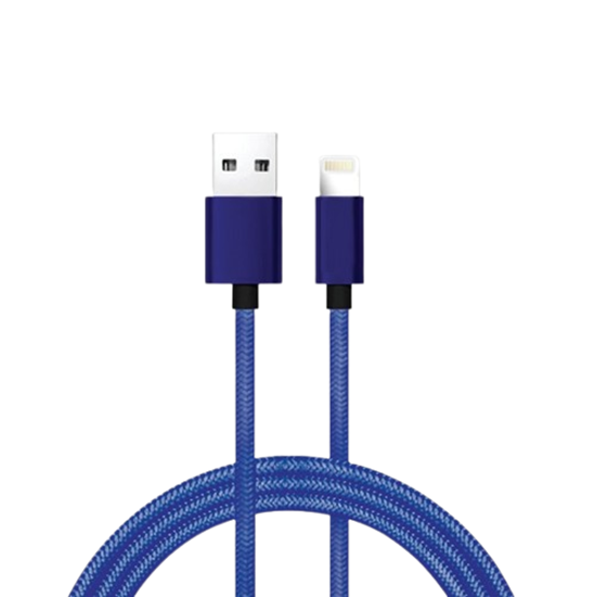 Picture of Braid Cable iPhone 2.4A - Blue