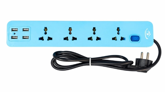 Picture of YOA 304  -  Power Strip - 4 AC & 4 USB Ports